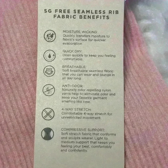 SPIRITUAL GANGSTER NWT Luna One Shoulder Seamless Tank Peony/Pink Women Size XS - Picture 12 of 15